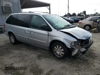2007 Chrysler Town & Country LWB Touring with VIN 2A4GP54L67R213184, listed as a Copart auction lot 76761914 with 207,424 mi miles and Salvage Title. Bid and sale history available at carsss.com. Image 4.