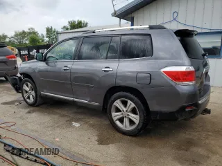 2011 Toyota Highlander Limited с VIN 5TDDK3EH4BS089227, выставлен на аукционе Copart как лот 62588735 с пробегом 219 111 миль миль и Списание • Salvage title. История ставок и продаж доступна на DreamBid. Изображение 2.