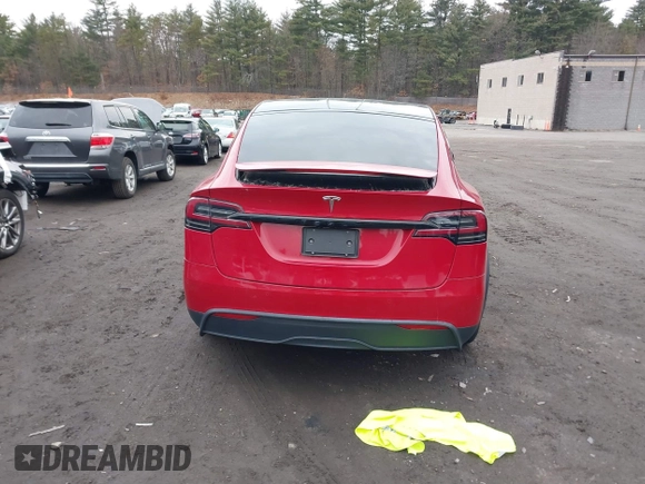 2022 Tesla Model X with VIN 7SAXCBE57NF354843, listed as a IAAI auction lot 41027188 with Not Provided miles and . Bid and sale history available at DreamBid. Image 16.