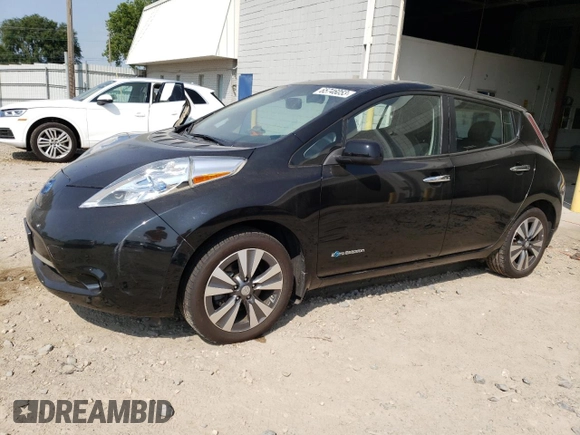 2015 Nissan LEAF SV with VIN 1N4AZ0CP1FC308097, listed as a Copart auction lot 65746053 with 47,487 mi miles. Bid and sale history available at carsss.com. Image 1.