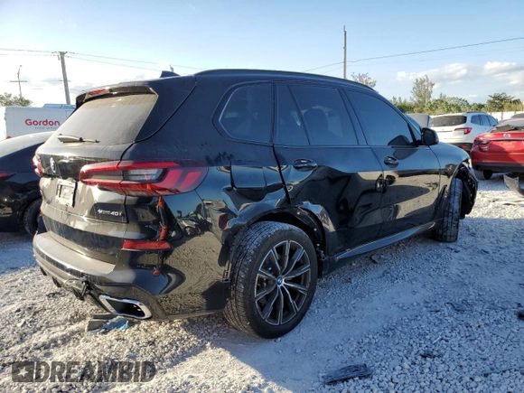 2021 BMW X5 xDrive40i with VIN 5UXCR6C03M9F34307, listed as a Copart auction lot 39205613 with 40,771 mi miles. Bid and sale history available at carsss.com. Image 3.