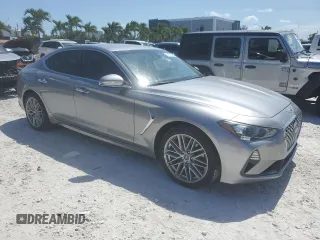 2020 Genesis G70 2.0T with VIN KMTG64LA2LU062426, listed as a Copart auction lot 57937265 with 45,255 mi miles and Salvage title. Bid and sale history available at DreamBid. Image 4.