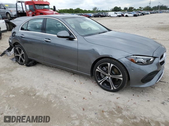 2022 Mercedes-Benz C 300 with VIN W1KAF4GB1NR007727, listed as a Copart auction lot 67878504 with 12,880 mi miles and Salvage Title. Bid and sale history available at DreamBid. Image 4.