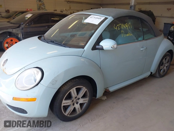 2006 Volkswagen Beetle with VIN 3VWRF31Y96M319153, listed as a IAAI auction lot 42714949 with 179,332 mi miles and . Bid and sale history available at DreamBid. Image 2.