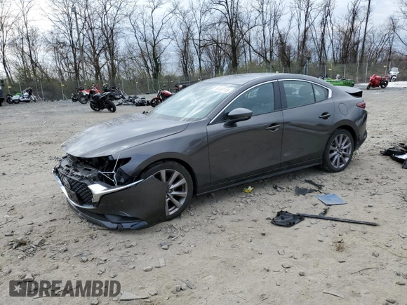 2021 Mazda 3 Select with VIN 3MZBPBBM3MM205067, listed as a Copart auction lot 50630115 with 20,335 mi miles and Salvage Title. Bid and sale history available at DreamBid. Image 1.