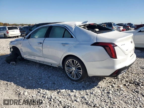 2024 Cadillac CT4 Premium Luxury with VIN 1G6DF5RK6R0118149, listed as a Copart auction lot 76322914 with Not Provided miles and Salvage Title. Bid and sale history available at DreamBid. Image 2.