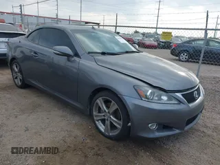 2012 Lexus IS 250 C z VIN JTHFF2C29C2525079, wystawiony jako IAAI lot #42056058 z przebiegiem 70 881 mil mil oraz . Historia ofert i sprzedaży dostępna na DreamBid. Obrazek 1.