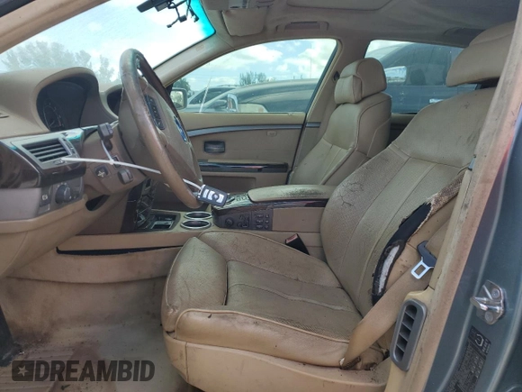 2004 BMW 7 Series with VIN WBAGN83574DK11116, listed as a Copart auction lot 88241625 with Not provided miles and Clean title. Bid and sale history available at DreamBid. Image 7.
