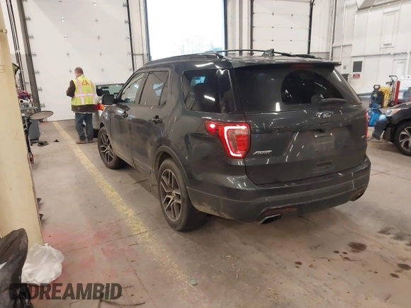 2017 Ford Explorer Sport z VIN 1FM5K8GT9HGA04092, wystawiony jako IAAI lot #41354237 z przebiegiem 96 620 mil mil oraz . Historia ofert i sprzedaży dostępna na DreamBid. Obrazek 3.