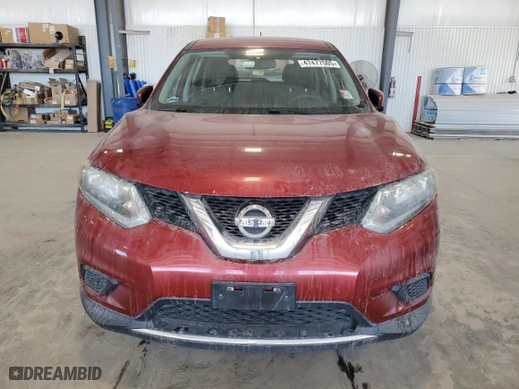 2015 Nissan Rogue S with VIN KNMAT2MT8FP518109, listed as a Copart auction lot 47477505 with 125,383 mi miles and Clean Title. Bid and sale history available at carsss.com. Image 5.