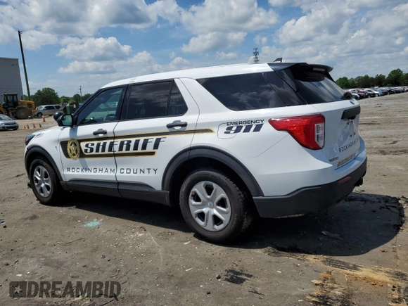 2022 Ford Police Interceptor Utility z VIN 1FM5K8AB5NGC14734, wystawiony jako Copart lot #55397525 z przebiegiem 43 026 mil mil oraz Szkody całkowita. Historia ofert i sprzedaży dostępna na DreamBid. Obrazek 2.