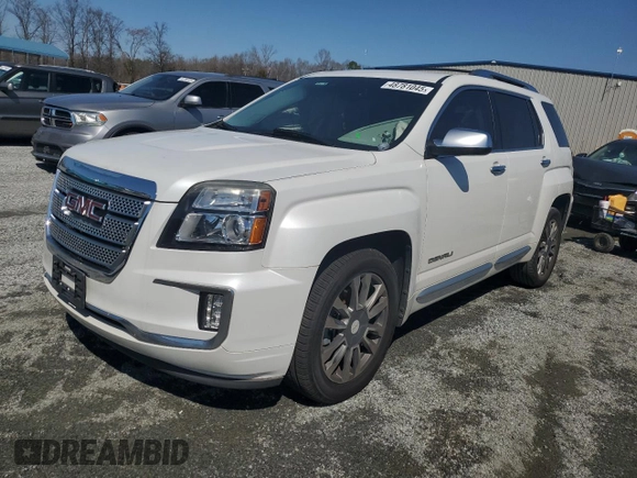 2017 GMC Terrain Denali with VIN 2GKFLRE31H6213698, listed as a Copart auction lot 48781045 with 92,404 mi miles and Salvage title. Bid and sale history available at DreamBid. Image 1.