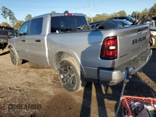 2025 Ram 1500 Big Horn with VIN 1C6RREFG2SN530885, listed as a Copart auction lot 87261914 with 3,814 mi miles and Salvage title. Bid and sale history available at DreamBid. Image 2.