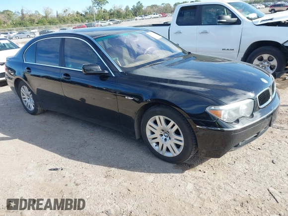 2002 BMW 7 Series 745Li with VIN WBAGN63482DR03247, listed as a IAAI auction lot 41703923 with 84,761 mi miles and . Bid and sale history available at carsss.com. Image 1.