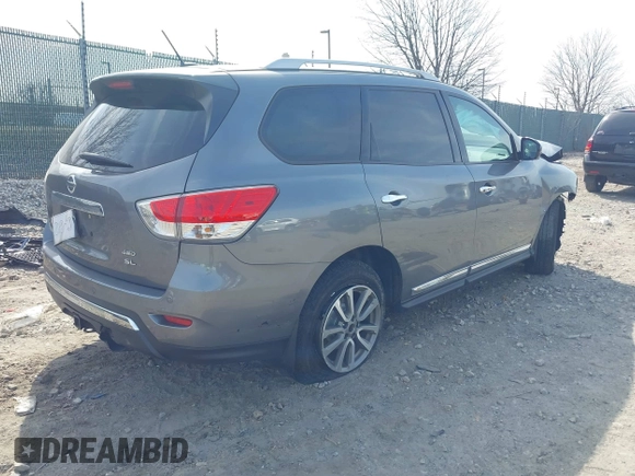 2015 Nissan Pathfinder SV z VIN 5N1AR2MM1FC677029, wystawiony jako IAAI lot #41791507 z przebiegiem Nie podano mil oraz . Historia ofert i sprzedaży dostępna na DreamBid. Obrazek 4.
