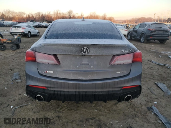 2018 Acura TLX w/A-SPEC Pkg with VIN 19UUB3F64JA003389, listed as a Copart auction lot 42590395 with 151,930 mi miles and Salvage Title. Bid and sale history available at carsss.com. Image 6.