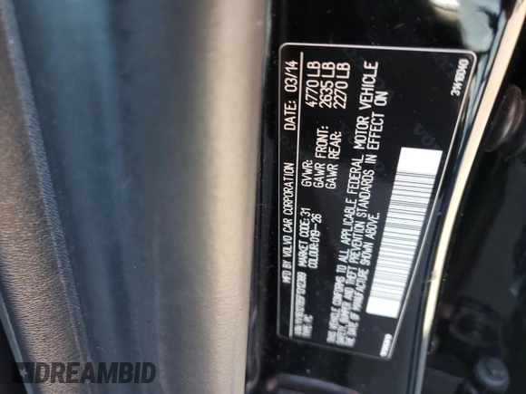 2015 Volvo S60 T5 Premier with VIN YV1612TB5F1312389, listed as a Copart auction lot 61200192 with 81,077 mi miles. Bid and sale history available at carsss.com. Image 10.