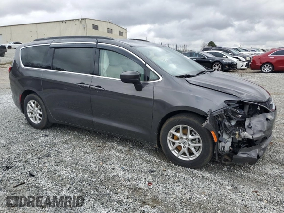 2021 Chrysler Voyager LXI with VIN 2C4RC1DG0MR506242, listed as a Copart auction lot 47658465 with 81,498 mi miles and Salvage Title. Bid and sale history available at carsss.com. Image 4.