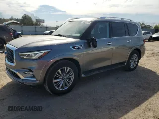 2019 Infiniti QX80 Luxe z VIN JN8AZ2NF3K9685942, wystawiony jako Copart lot #50374445 z przebiegiem 70 404 mil mil oraz Nie do naprawy • Non repairable. Historia ofert i sprzedaży dostępna na DreamBid. Obrazek 1.