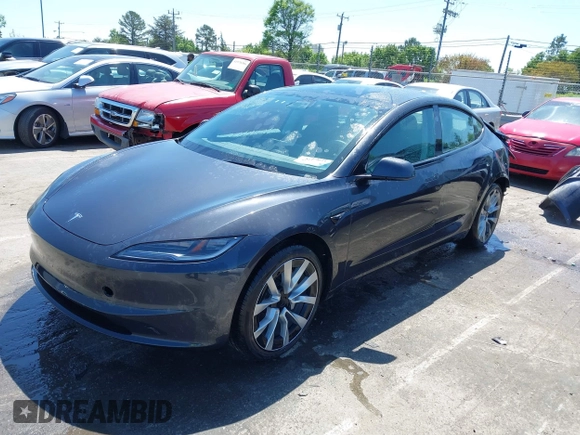 2024 Tesla Model 3 z VIN 5YJ3E1EA4RF735729, wystawiony jako IAAI lot #41964387 z przebiegiem Nie podano mil oraz . Historia ofert i sprzedaży dostępna na DreamBid. Obrazek 2.
