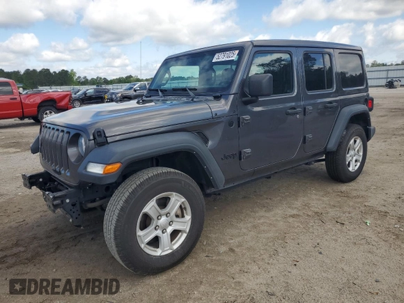 2021 Jeep Wrangler Unlimited Sport S с VIN 1C4HJXDG8MW836142, выставлен на аукционе Copart как лот 52791025 с пробегом 47 255 миль миль и Чистый • Clean title. История ставок и продаж доступна на DreamBid. Изображение 1.