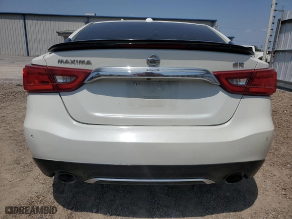 2017 Nissan Maxima SR with VIN 1N4AA6AP9HC435423, listed as a Copart auction lot 51864575 with 0 mi miles and Salvage Title. Bid and sale history available at carsss.com. Image 6.