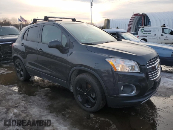 2016 Chevrolet Trax LTZ with VIN KL7CJRSB5GB707717, listed as a Copart auction lot 46509175 with 63,736 mi miles and Clean Title. Bid and sale history available at carsss.com. Image 4.