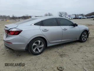 2019 Honda Insight EX with VIN 19XZE4F55KE018247, listed as a Copart auction lot 49000725 with 74,224 mi miles and Salvage Title. Bid and sale history available at carsss.com. Image 3.