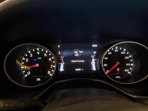 2021 Jeep Compass Altitude with VIN 3C4NJDBB3MT579230, listed as a Copart auction lot 58232705 with 12,355 mi miles and Salvage title. Bid and sale history available at DreamBid. Image 9.