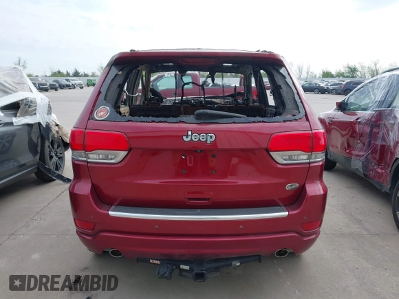 2014 Jeep Grand Cherokee Overland with VIN 1C4RJECG0EC500692, listed as a IAAI auction lot 41771102 with 1 mi miles. Bid and sale history available at carsss.com. Image 14.