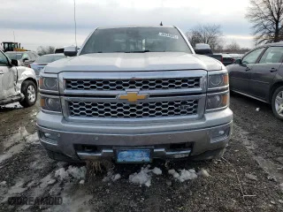 2014 Chevrolet Silverado 1500 LTZ with VIN 3GCUKSEC0EG453855, listed as a Copart auction lot 46434885 with 0 mi miles and Salvage Title. Bid and sale history available at carsss.com. Image 5.