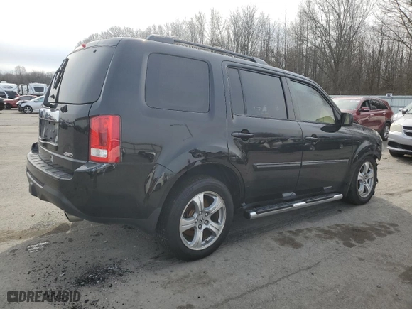 2013 Honda Pilot EX-L with VIN 5FNYF4H79DB060599, listed as a Copart auction lot 43821205 with 0 mi miles and Salvage Title. Bid and sale history available at carsss.com. Image 3.
