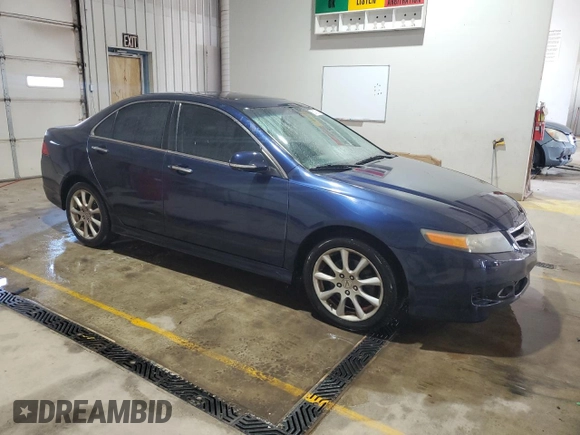 2006 Acura TSX with VIN JH4CL96886C020573, listed as a Copart auction lot 63776675 with 232,448 mi miles and Salvage title. Bid and sale history available at DreamBid. Image 4.