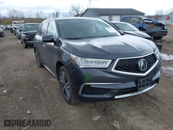 2019 Acura MDX w/Technology Pkg with VIN 5J8YD4H50KL008665, listed as a IAAI auction lot 42043373 with 77,665 mi miles. Bid and sale history available at carsss.com. Image 1.
