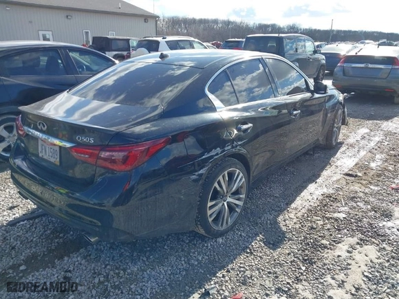2018 Infiniti Q50 3.0t SPORT with VIN JN1EV7AR1JM442294, listed as a IAAI auction lot 41408602 with 52,355 mi miles. Bid and sale history available at carsss.com. Image 4.