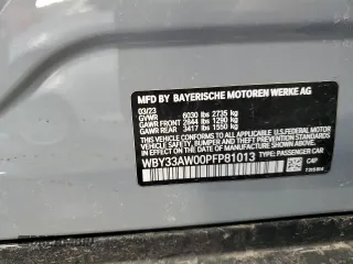 2023 BMW i4 M50 z VIN WBY33AW00PFP81013, wystawiony jako Copart lot #50048355 z przebiegiem 24 076 mil mil oraz Szkoda całkowita • Salvage title. Historia ofert i sprzedaży dostępna na DreamBid. Obrazek 12.