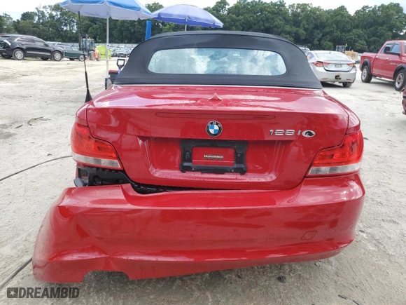 2012 BMW 1 Series 128i with VIN WBAUL7C52CVE87329, listed as a Copart auction lot 52867624 with 91,237 mi miles and Salvage Title. Bid and sale history available at carsss.com. Image 6.