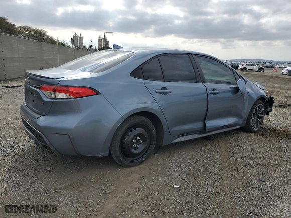 2021 Toyota Corolla SE with VIN JTDS4MCE9MJ076201, listed as a Copart auction lot 42637165 with 49,635 mi miles and Salvage Title. Bid and sale history available at carsss.com. Image 3.