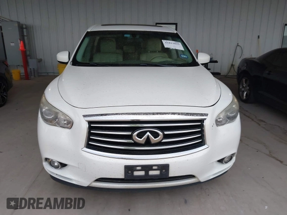 2013 Infiniti JX35 with VIN 5N1AL0MM4DC342673, listed as a IAAI auction lot 41813025 with 125,982 mi miles and . Bid and sale history available at DreamBid. Image 12.