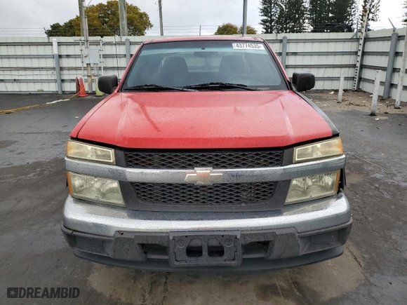 2005 Chevrolet Colorado Z85 with VIN 1GCCS198358101709, listed as a Copart auction lot 43774535 with 141,756 mi miles and Salvage Title. Bid and sale history available at carsss.com. Image 5.