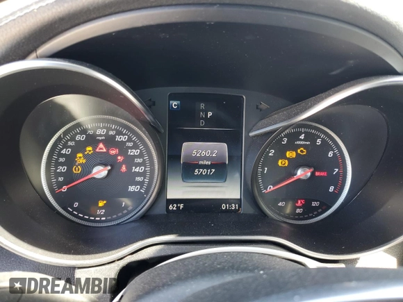 2017 Mercedes-Benz C 300 with VIN WDDWK4JB3HF541585, listed as a Copart auction lot 47326165 with 57,017 mi miles and Salvage Title. Bid and sale history available at DreamBid. Image 9.