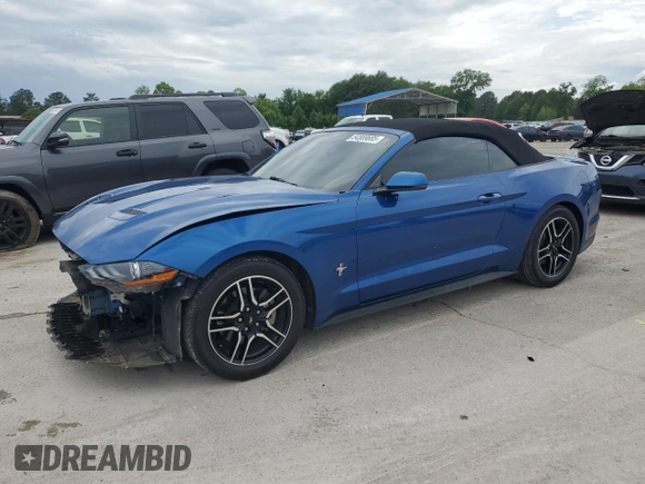 2018 Ford Mustang EcoBoost Premium with VIN 1FATP8UH3J5115516, listed as a Copart auction lot 54569685 with 73,034 mi miles and Salvage title. Bid and sale history available at DreamBid. Image 1.