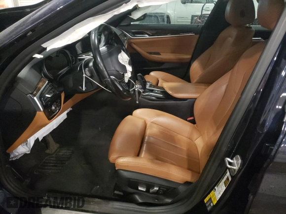 2018 BMW 5 Series 530e xDrive with VIN WBAJB1C50JB084044, listed as a Copart auction lot 53047185 with Not Provided miles and Salvage Title. Bid and sale history available at carsss.com. Image 7.