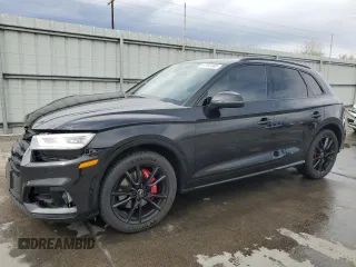 2019 Audi SQ5 Prestige with VIN WA1C4AFY1K2096680, listed as a Copart auction lot 51152345 with 50,224 mi miles and Salvage Title. Bid and sale history available at carsss.com. Image 1.