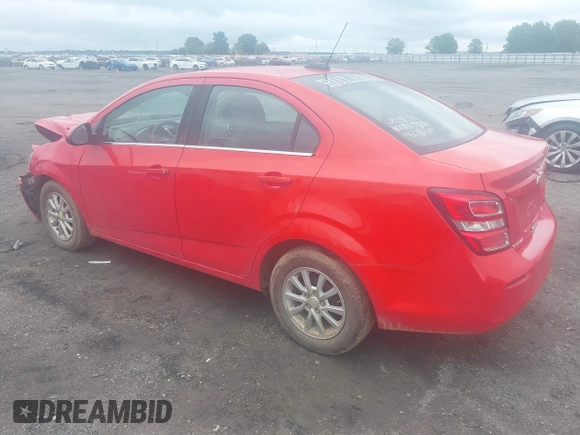 2017 Chevrolet Sonic LT with VIN 1G1JD5SH7H4105396, listed as a IAAI auction lot 42343534 with 122,878 mi miles and . Bid and sale history available at DreamBid. Image 3.