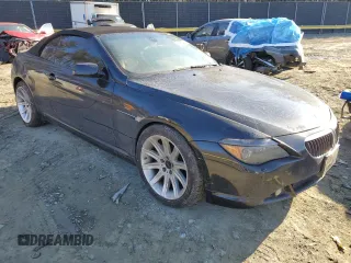 2005 BMW 6 Series 645Ci with VIN WBAEK734X5B325853, listed as a Copart auction lot 42965535 with 116,030 mi miles and Salvage Title. Bid and sale history available at carsss.com. Image 4.