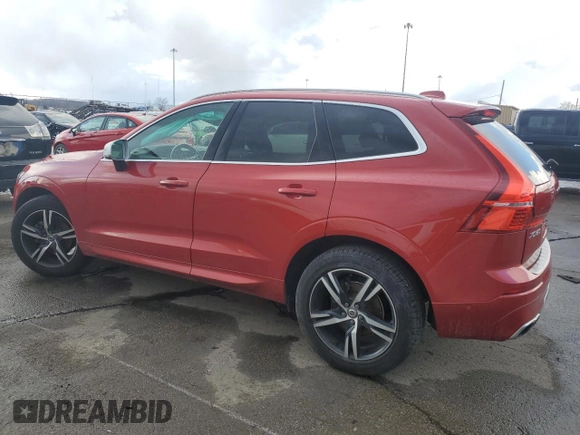 2018 Volvo XC60 R-Design with VIN LYV102RM1JB113465, listed as a Copart auction lot 46440185 with 62,646 mi miles and Salvage Title. Bid and sale history available at carsss.com. Image 2.