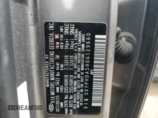 2016 Kia Sorento EX with VIN 5XYPHDA59GG129660, listed as a Copart auction lot 49499595 with 104,784 mi miles and Salvage Title. Bid and sale history available at carsss.com. Image 13.