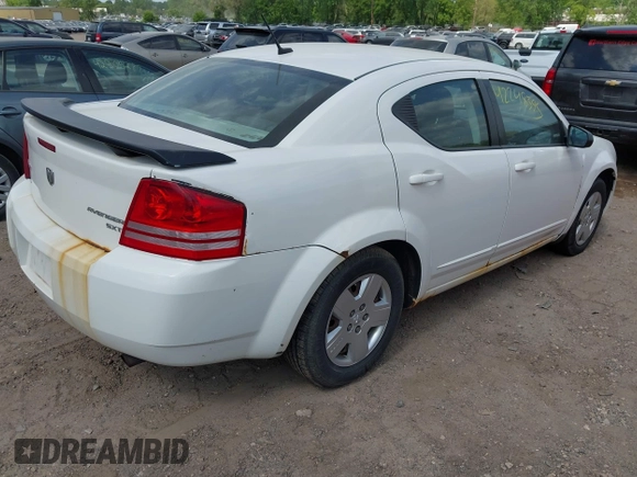 2010 Dodge Avenger SXT with VIN 1B3CC4FB7AN193368, listed as a IAAI auction lot 42248395 with 207,773 mi miles and . Bid and sale history available at DreamBid. Image 4.