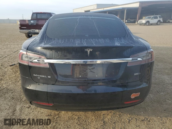 2017 Tesla Model S 100D with VIN 5YJSA1E27HF185487, listed as a Copart auction lot 47979455 with 184,987 mi miles and Salvage Title. Bid and sale history available at DreamBid. Image 6.